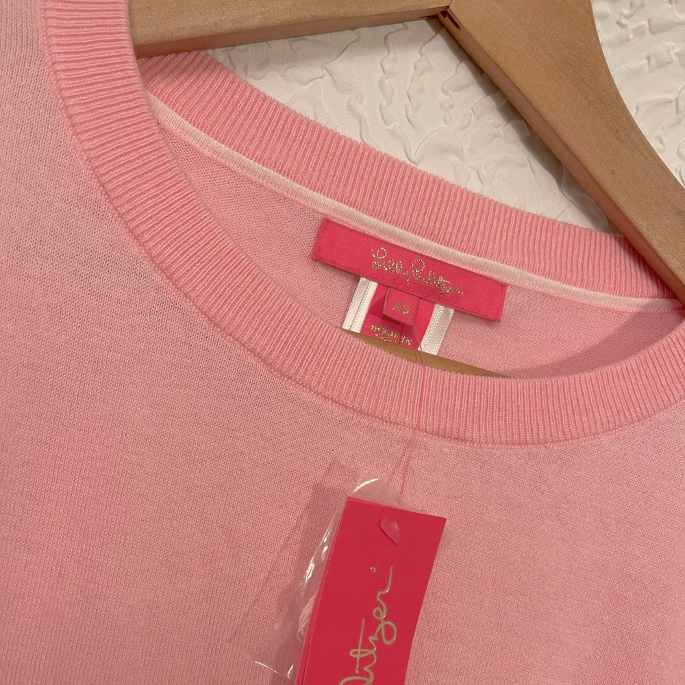 Brand new Lilly Pulitzer sweater with tassles